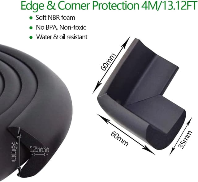 Thumbnail 2 de Fairy Baby Edge Guard 13.1ft Black-4M