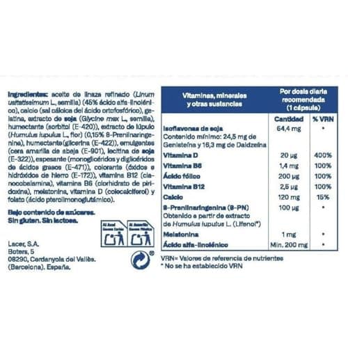 Detalle 2 de FLAVIA NOCTA 30 comprimidos para menopausia