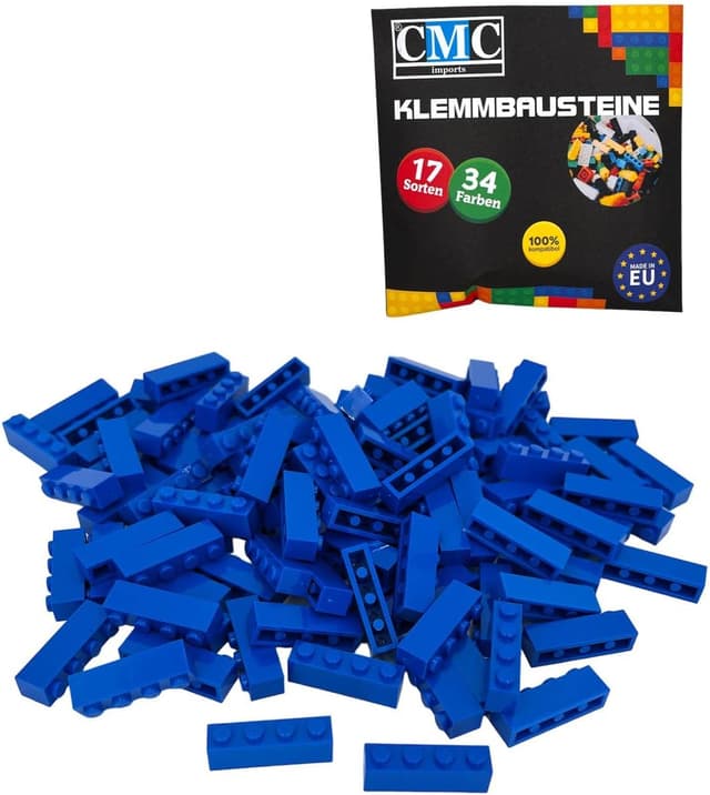 Thumbnail 3 de CMC Imports 30 Klemmbausteine Grasgrün 1x4