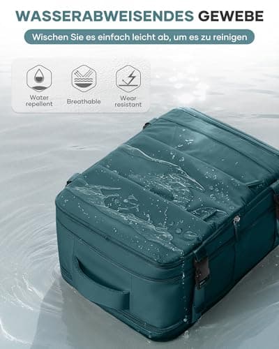 Thumbnail 6 de BJLFS mochila de cabina 40x30x20 compatible Ryanair/Wizz Air/Vueling, portátil 17" y compartimento seco-húmedo (azul eléctrico)