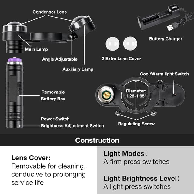 Thumbnail 5 de YUZES Paint Spray Gun Light 1.26-1.65" 🎨