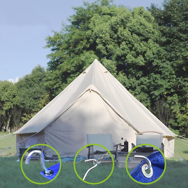 Thumbnail 5 de Olicky 12Pcs Tent Pegs Heavy Duty