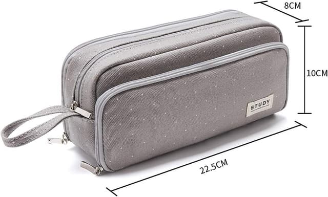 Detalle 2 de KALIDI Federmäppchen 21 cm mit 3 Fächern ✏