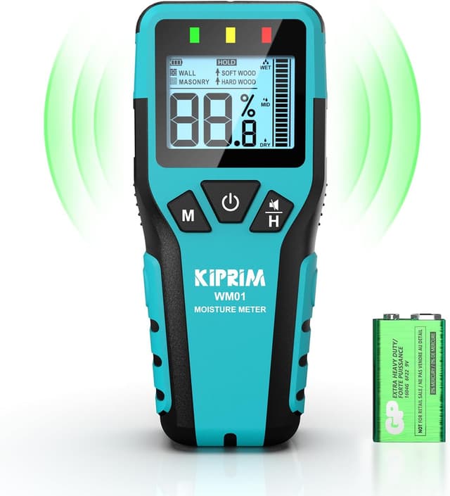 Imagen de Kiprim Pinless Damp Meter 4-mode moisture meter en OfertitasTOP