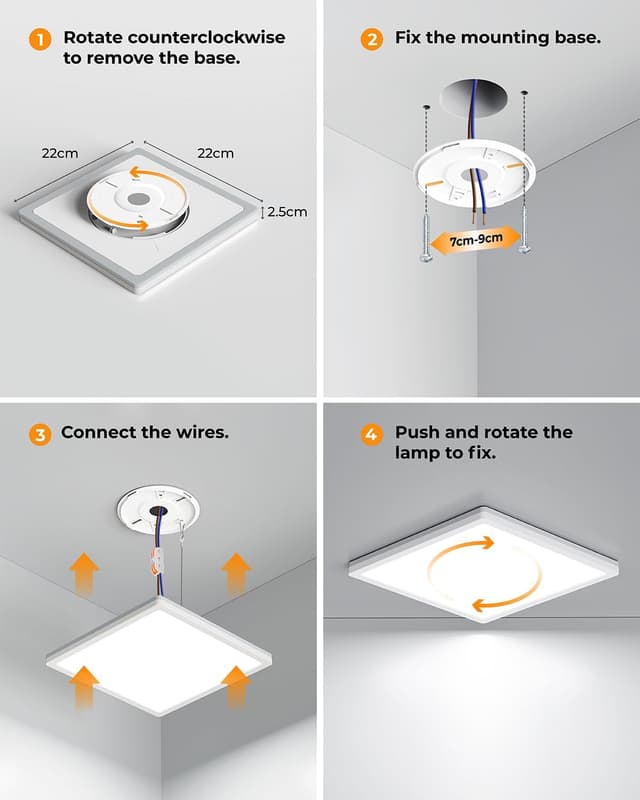 Thumbnail 6 de BLNAN 18W LED Ceiling Light 1800lm