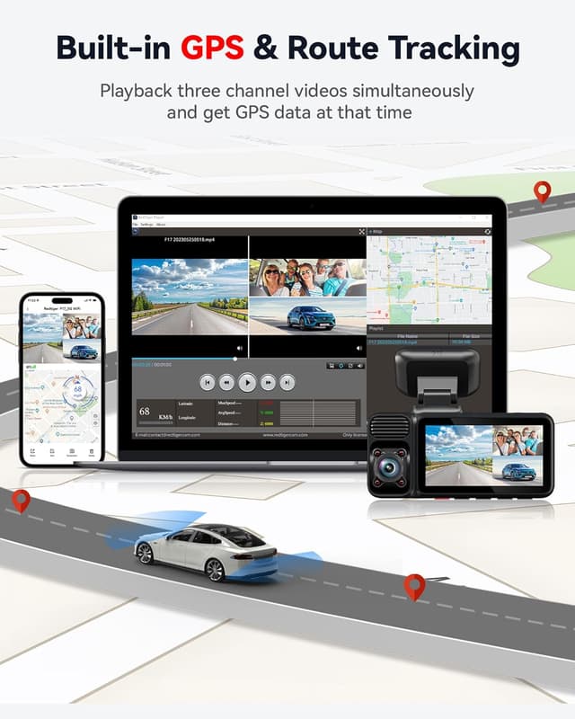 Detalle 2 de REDTIGER F17 Dash Cam 4K