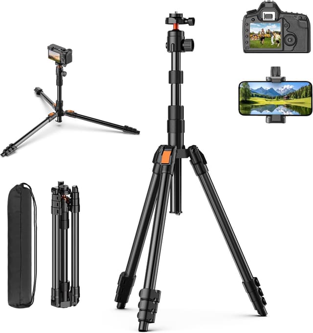 Detalle de XXZU 71" Camera Tripod with 360° Ball Head