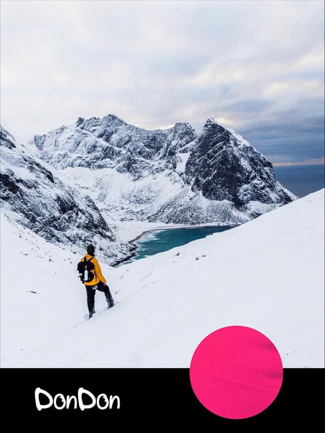 Detalle 2 de Berretto invernale in maglia beanie classico