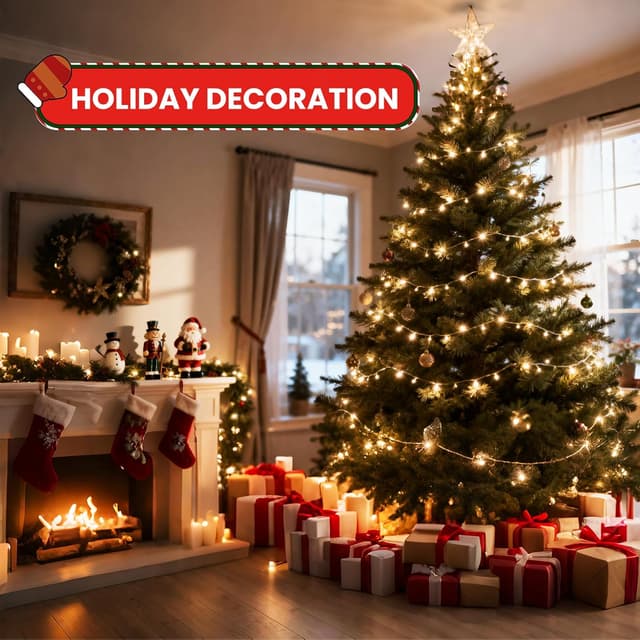 Thumbnail 5 de POIFL Luces Navidad 20 metros 200 LED blanco cálido