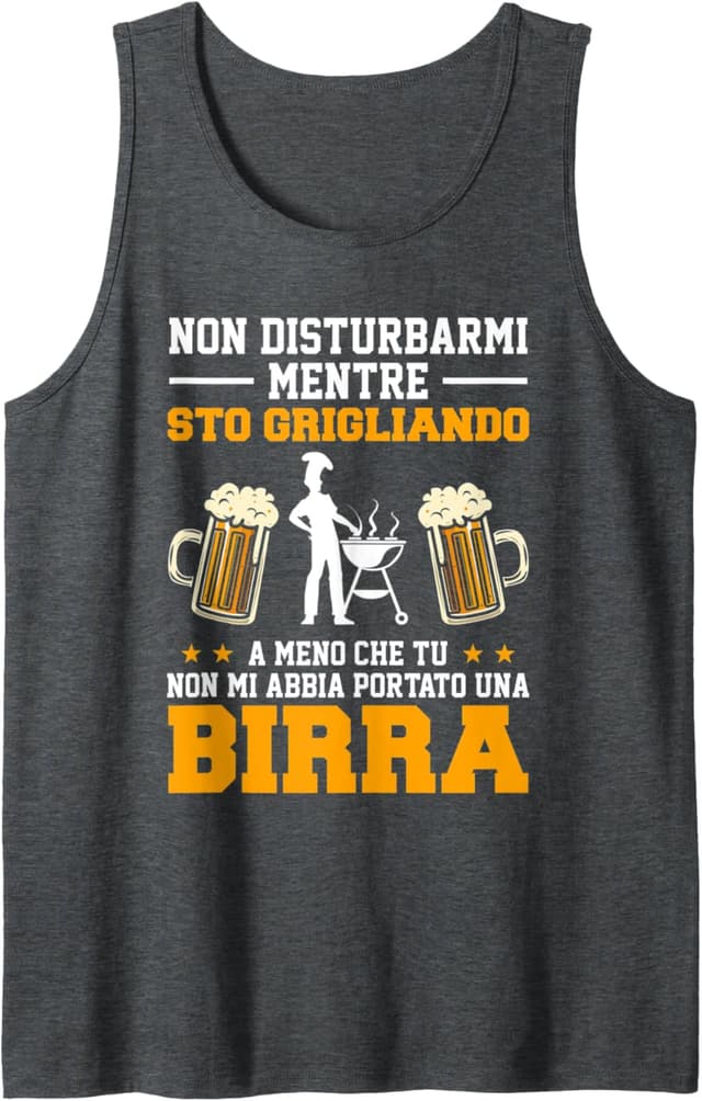 Detalle de Canotta Uomo Barbecue Divertente