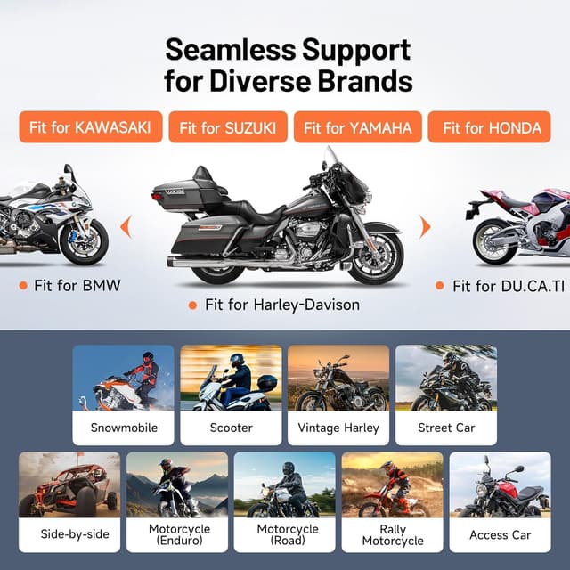 Thumbnail 1 de TOPDON TopScan Moto Outil diagnostic OBD2 Bluetooth