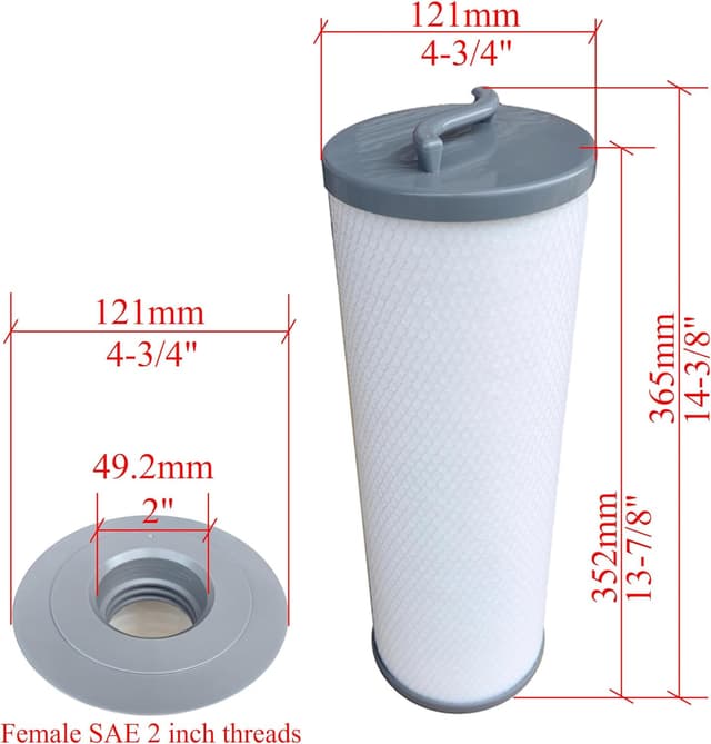 Detalle de Malaka FD4001G cartouche filtrante 35,2 cm