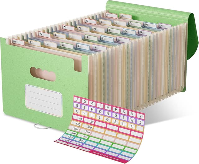 Thumbnail 6 de EcoStash Accordion File Organiser (26 Pockets) in Lavender Purple – A4/Letter expanding document folder
