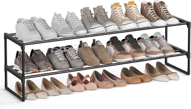 Detalle de SONGMICS 2-Tier shoe rack 30 x 116 cm