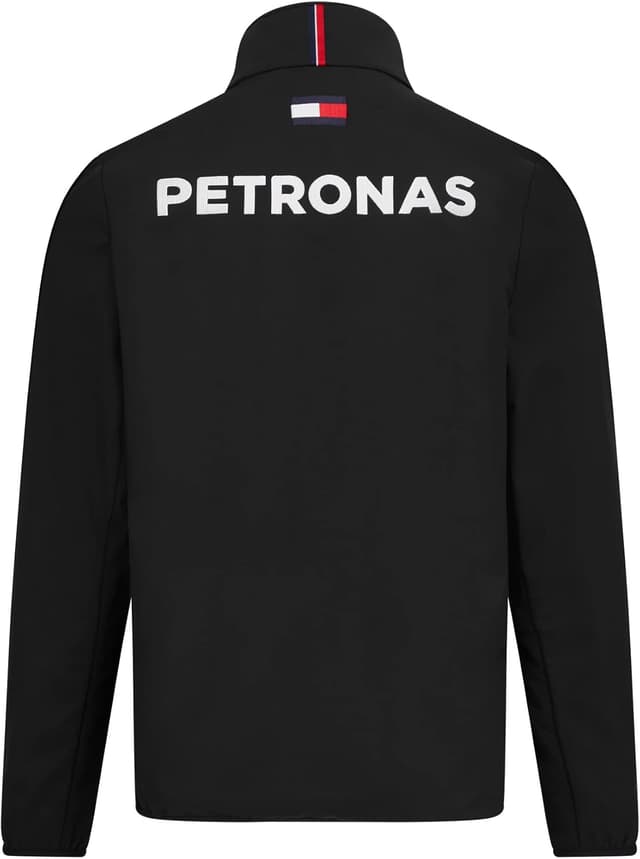 Detalle 2 de Giacca softshell ufficiale Mercedes AMG Petronas Formula One Team 2022 – Nero, taglie XS/M