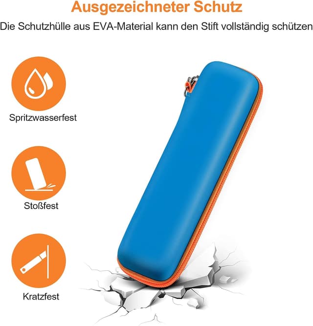 Detalle de SITHON stoßfeste Hülle für Ravensburger tiptoi Stifte – Tasche mit Handschlaufe (blau)