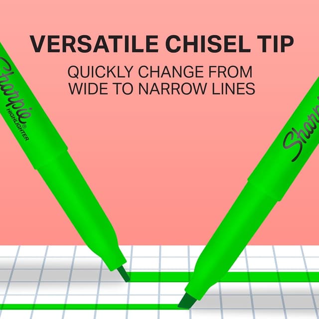 Detalle de Sharpie Pocket Chisel Tip Fluorescent 12-pack ๐