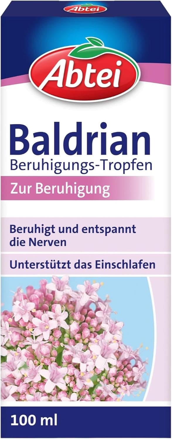Detalle de Abtei Baldrian Beruhigungstropfen – pflanzliches Arzneimittel aus Baldrianwurzel, vegan, 100 ml