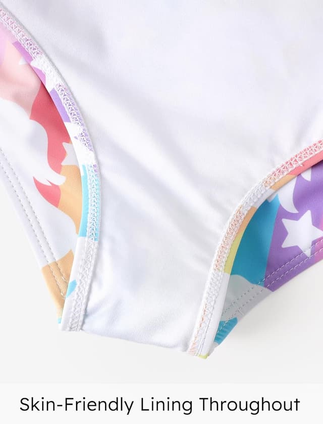 Detalle de PatPat maillot de bain fille 3 pièces (bikini + jupe + bretelles réglables) 5-12 ans