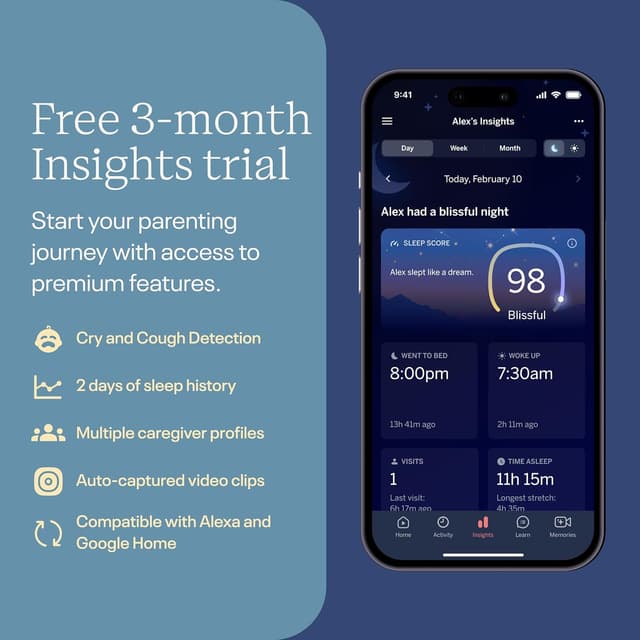 Thumbnail 4 de Nanit Essentials Smart Baby Monitor 1080p