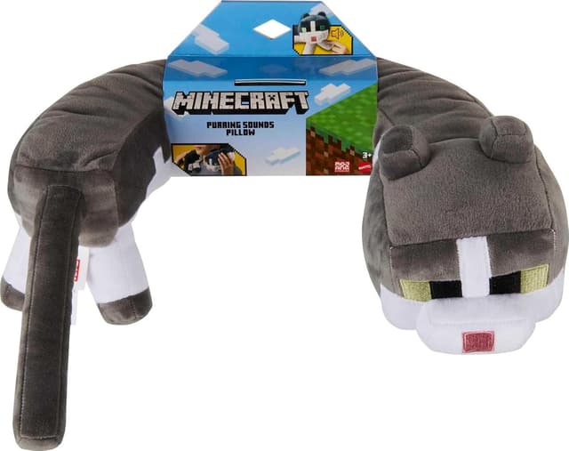 Thumbnail 5 de Mattel Minecraft Purring Neck Pillow Cat Plush