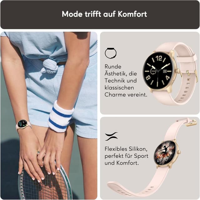 Detalle 2 de AcclaFit Smartwatch 1,38 Voll-Touch