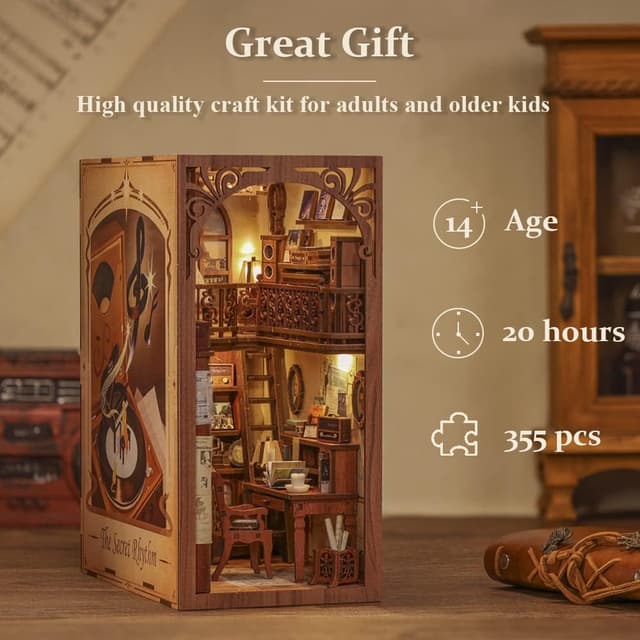 Thumbnail 2 de CUTEBEE Book Nook Kit DIY Miniature House