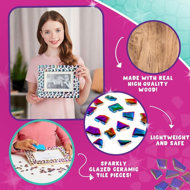 Thumbnail 5 de PURPLE LADYBUG Photo Frame Mosaic Kit 1pc