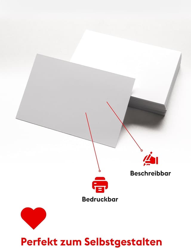 Thumbnail 2 de Blanko Postkarten DIN A6 100 Stück