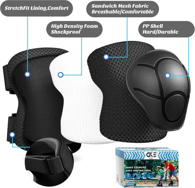 Detalle 2 de Kinder Schutzausrüstung Set für Skate 3–8 Jahre