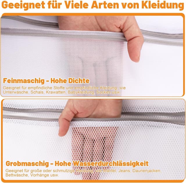 Detalle de Dntorx Wäschenetz 7er-Set für 30x40 cm