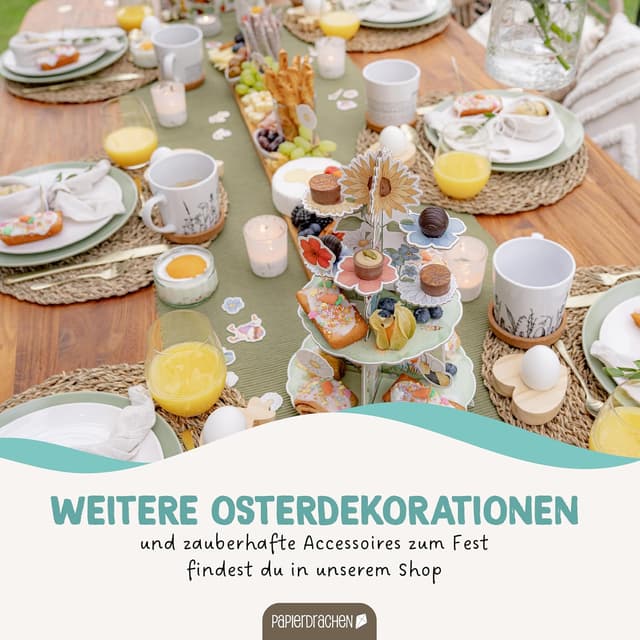 Thumbnail 6 de Papierdrachen 12 Osterhasenboxen naturbraun