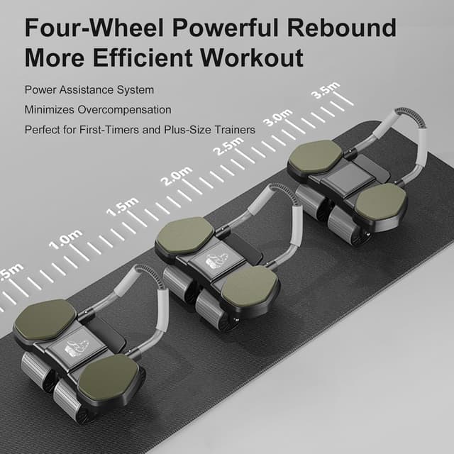 Detalle 2 de Ab Roller Wheel 4-Wheel Core Trainer