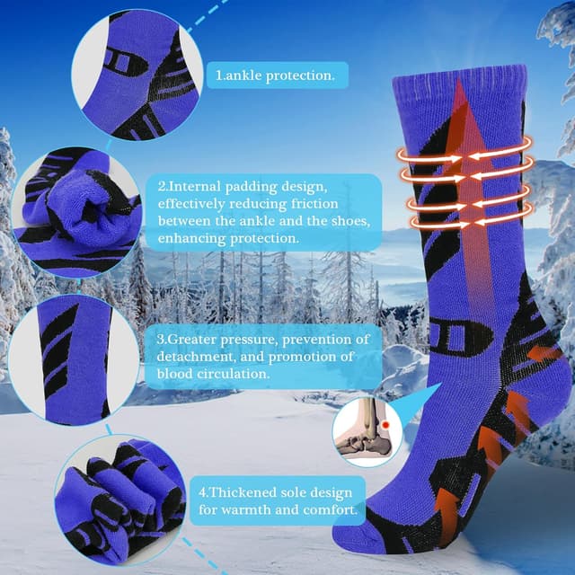 Detalle de wanchel Warme Kinder Skisocken 2 Paar