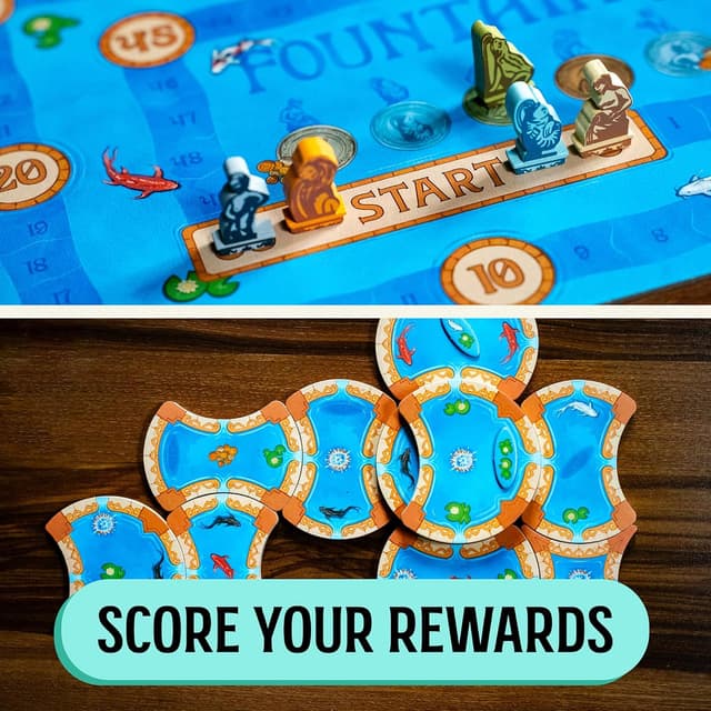 Thumbnail 4 de Fountains Board Game Strategy, 1-5 Players ๐ฒ