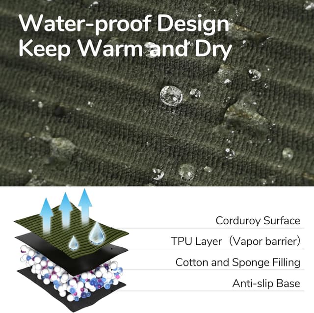 Thumbnail 2 de FUKUMARU Cat Couch Bed 27 inch cosy corduroy pet sofa