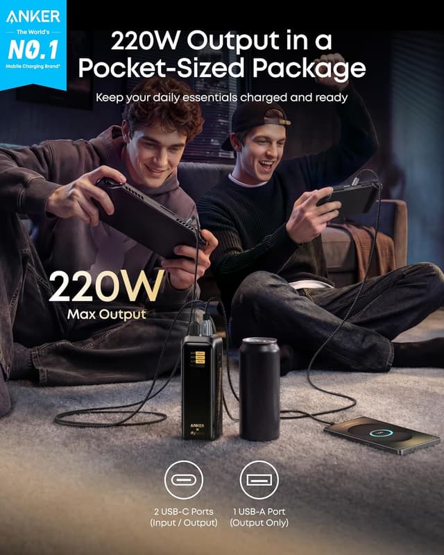 Detalle 2 de Anker Prime Power Bank Black Myth: Wukong Edition (20,100mAh, 220W, 3-Port)