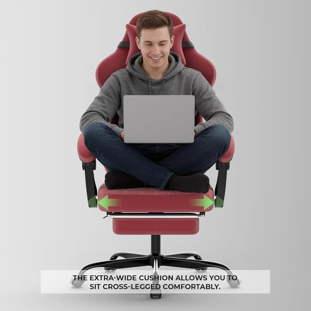 Detalle 2 de NIONIK Gaming Stuhl Einsteigermodell für 3 Stufen