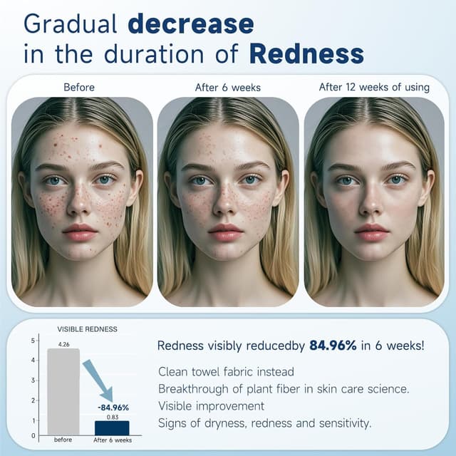 Detalle 2 de HMTM Face Towels Disposable Towelettes (10x12 Inch, 50 Count) — Extra Thick & Soft for Makeup Removal & Cleansing