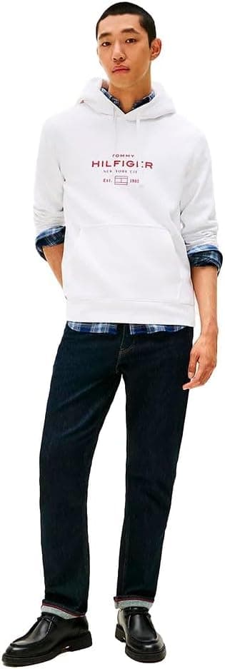 Detalle de Tommy Hilfiger men’s oval graphic hoodie with logo