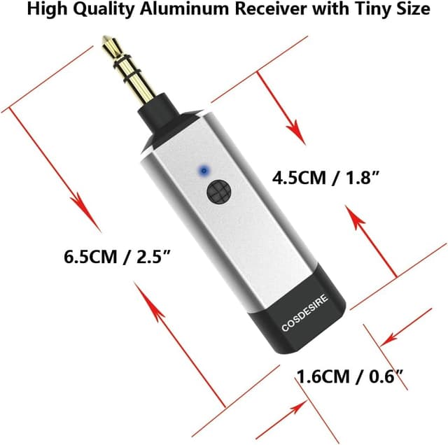 Detalle 2 de COSDESIRE Bluetooth Receiver with 3.5mm AUX