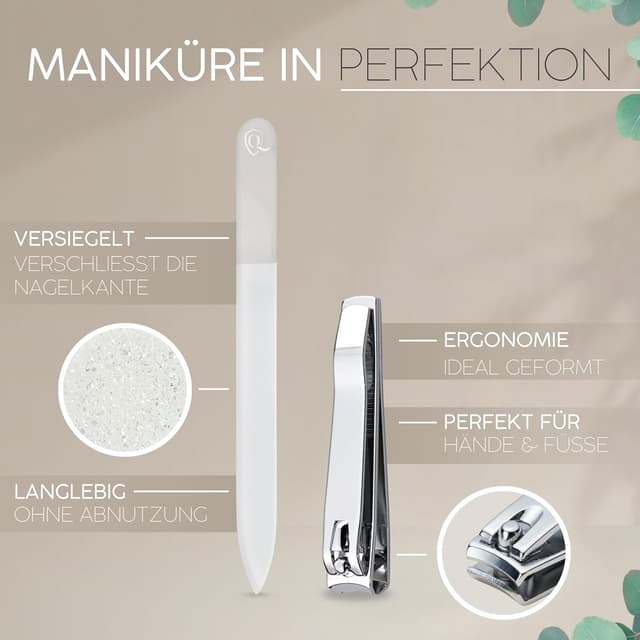 Thumbnail 6 de marQus Solingen Maniküre-Set 12-teilig im Kunstleder-Etui – Komplett-Kit für Hand- und Fußpflege