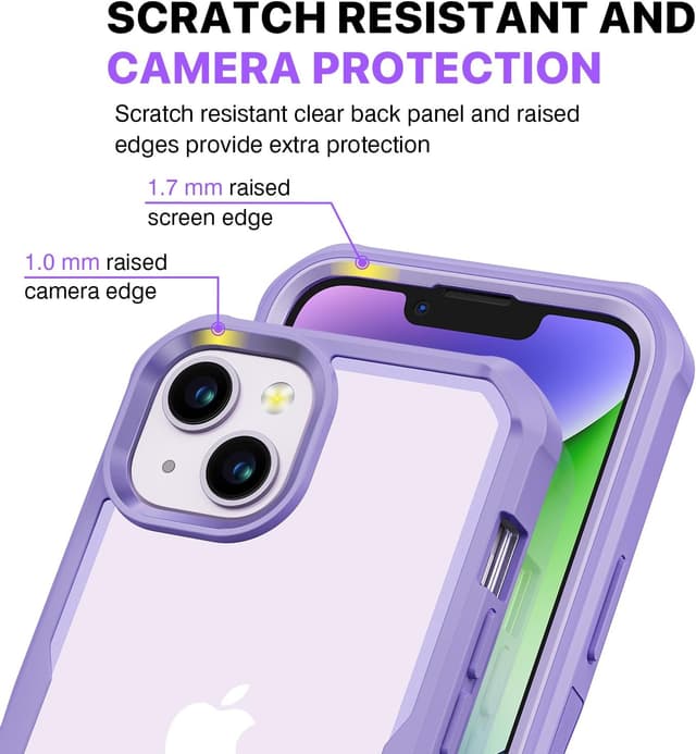 Detalle 1 de iPhone 14 case with built-in 9H glass