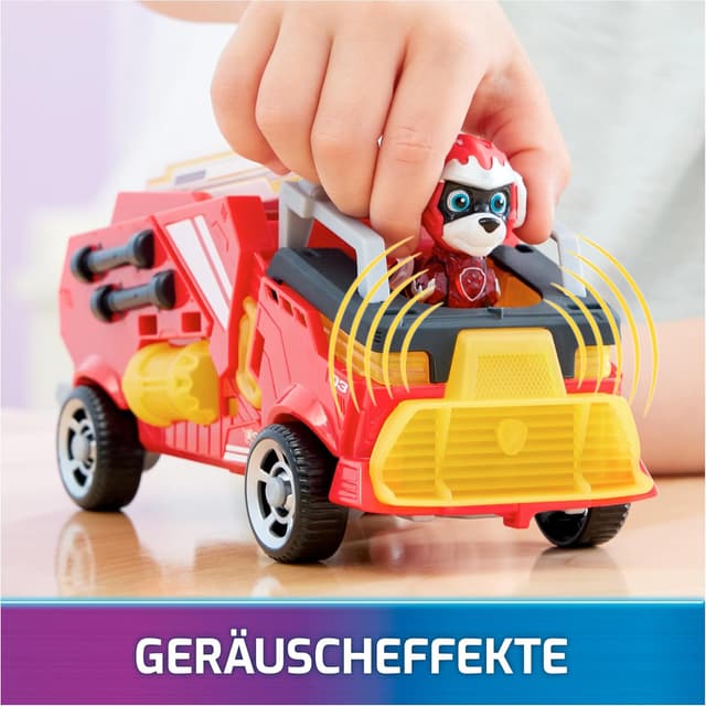 Detalle 2 de PAW Patrol Marshall Basisfahrzeug mit Licht, 17 cm