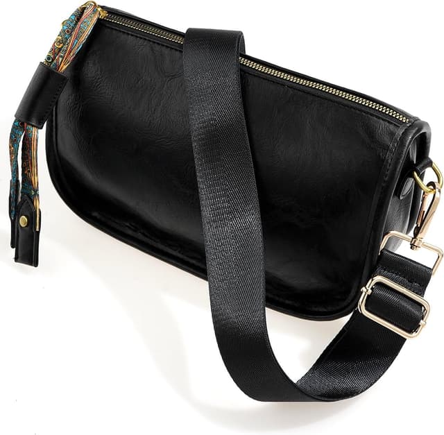 Detalle de MESU Wide Purse Strap Adjustable Replacement Crossbody Shoulder Bag Strap (Gold hardware)