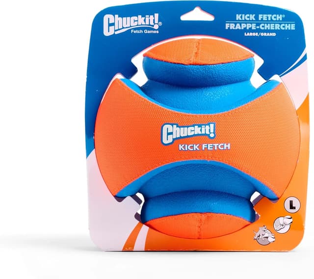 Detalle de Chuckit! Kick Fetch Dog Ball Interactive Durable Floating Dog Football Toy (Large, 20cm)