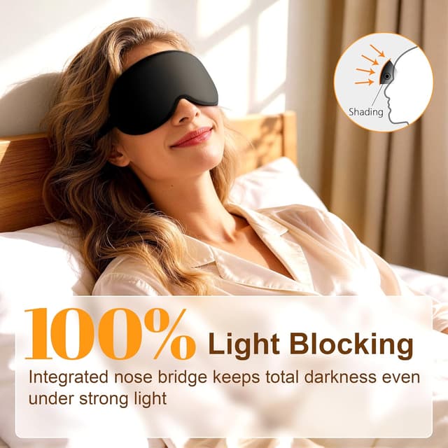Detalle de Gritin blackout sleep mask 3D zero pressure