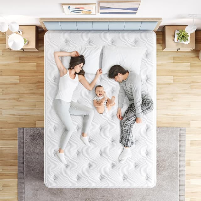 Detalle de TeQsli 4FT6 Double mattress, 10.6 inch memory foam