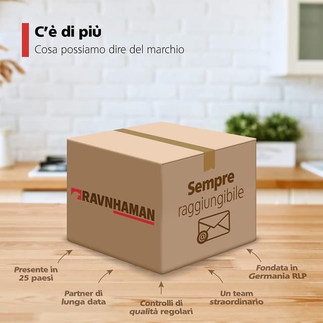 Thumbnail 6 de RAVN HAMAN set di 4 ruote pivottanti con freno per mobili da 25 mm, fino a 15 kg per ruota