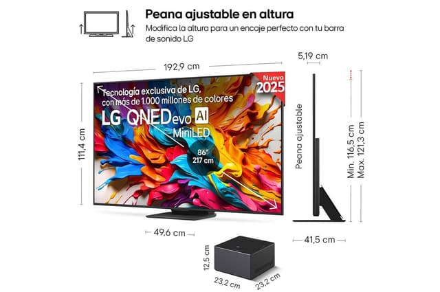 Detalle 2 de LG QNED9M Smart TV 86" 4K MiniLED 2025